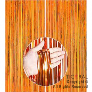 CORTINA METAL REFLEX NARANJA 2MTx 1MT x 1